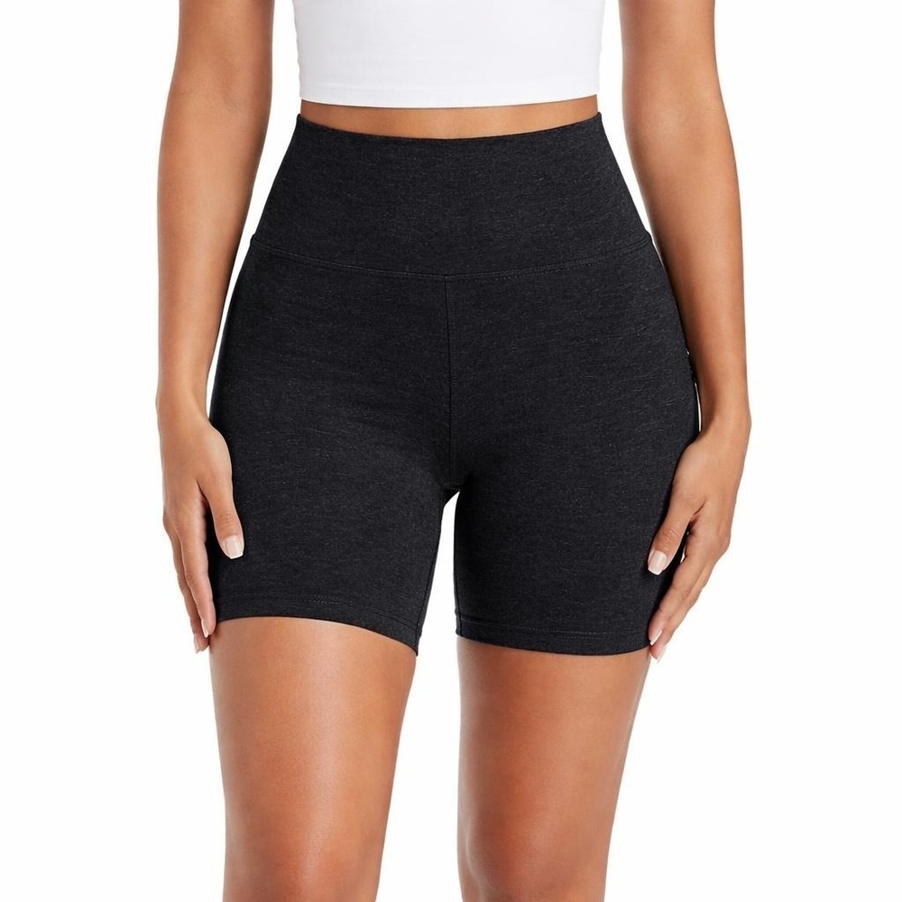 Jockey Women's XS Pocket Bike Shorts Black Nylon Spandex H0469